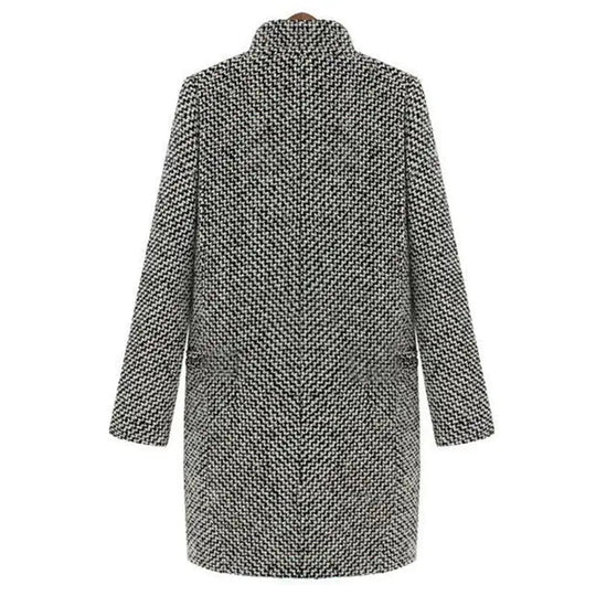 Ilonka | Női Gyapjú Kabát Elegáns Hosszúsággal