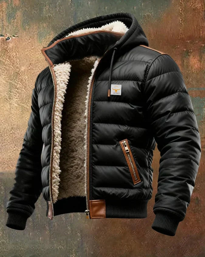 Topuria | Elegáns Steppelt Sherpa Bélelt Férfi Dzseki