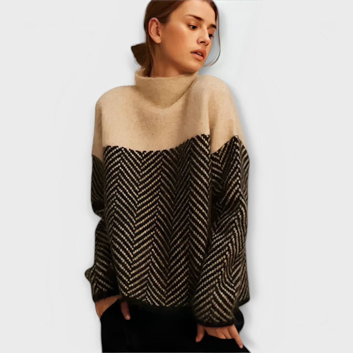 Mirena | Elegáns lezser pulóver