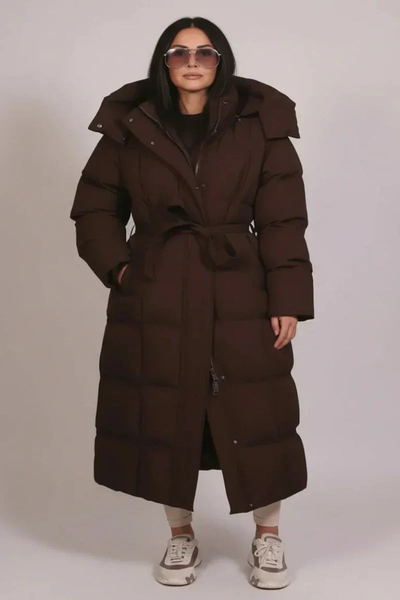 Nordélya | Luxus Hosszú Női Puffer Kabát