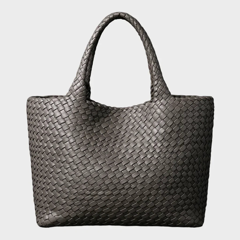 Liana | Kézzel szőtt bőr shopper táska
